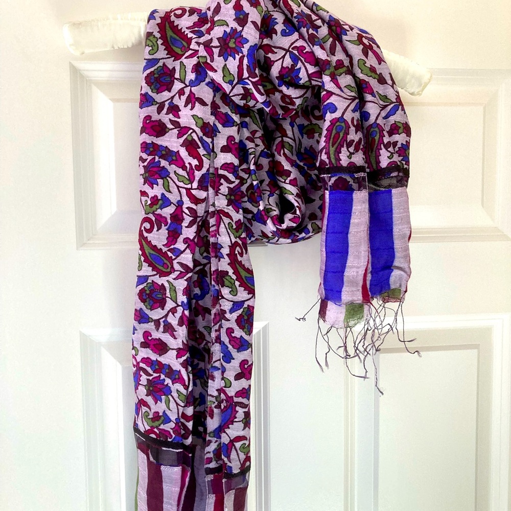 Floral Silk Scarf